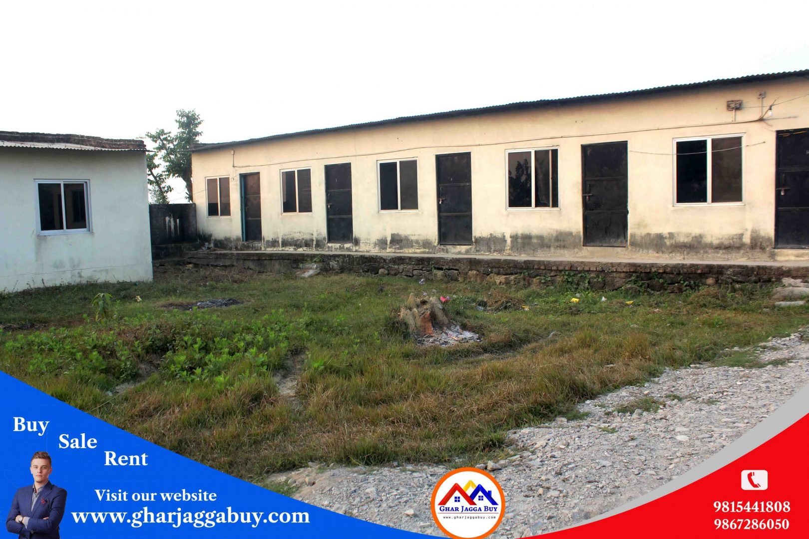 A garment factory having compound with land for sale in Rupandehi